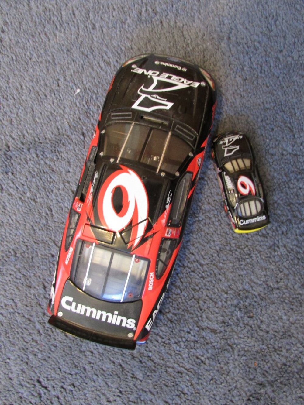 NASCAR #6 Mark Martin Eagle One Cummins Stock Car Ford Taurus Set 2 Like New